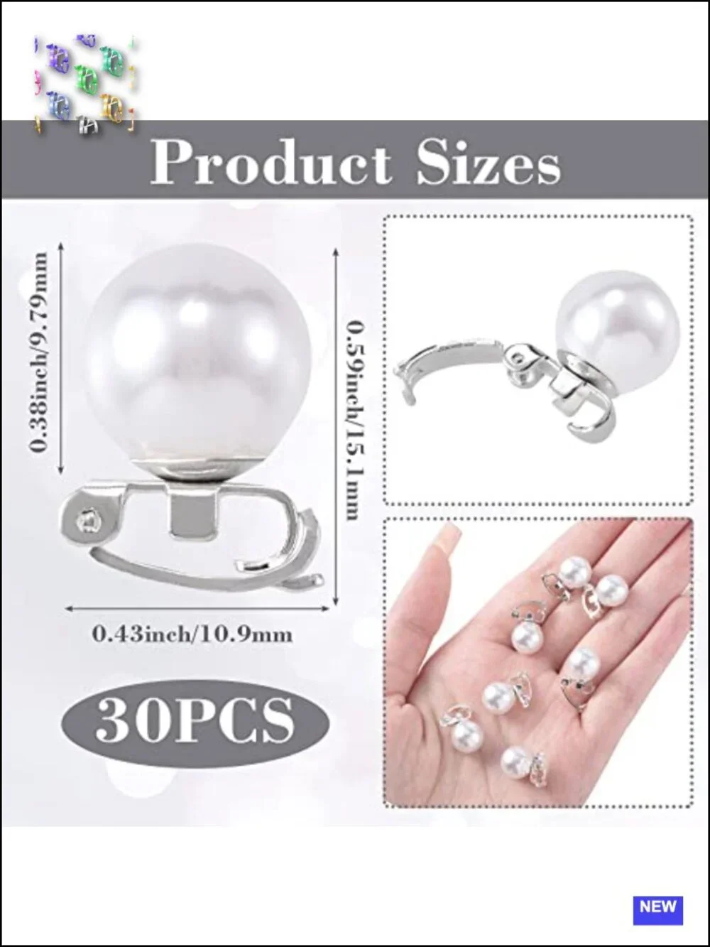 30 Mini Pearl Hair Clips - Elegant Barrettes for Brides & Daily Use
